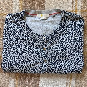 Women’s cheetah print cardigan sweater